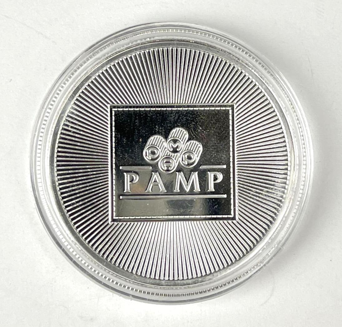 PAMP Suisse 1 oz 999.0 Fine Silver Round: PAMP Suisse 1 oz 999.0 Fine Silver Round