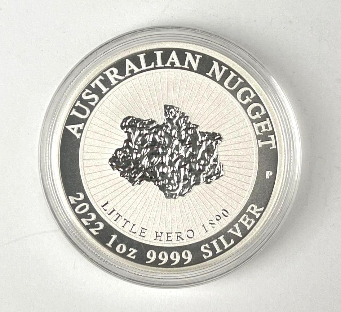 2022 Australia $1 Nugget 1 oz 9999 Silver Round (1 of 2)