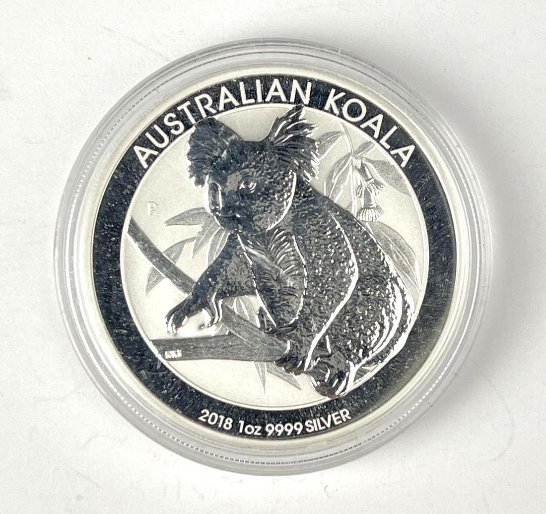 2018 Australia $1 Koala 1 oz 9999 Silver Round (1 of 2)