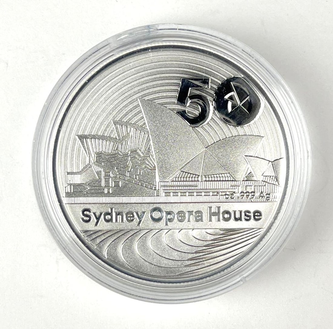 2023 Australia $1 Sydney Opera House 1 oz 999 Fine Silver Round (1 of 2)