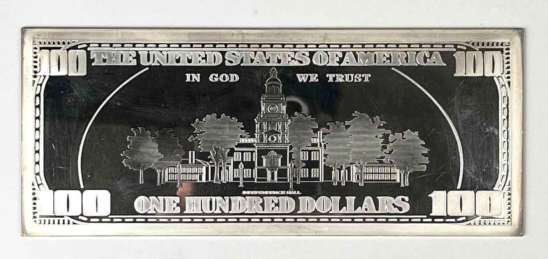 1997 $100 4 oz .999 Silver Proof Certificate - 2