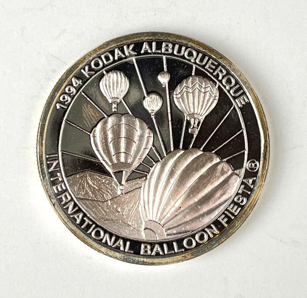 1994 Kodak Albuquerque International Balloon International Fiesta 1 oz .999 Fine Silver Round (1 of 2)