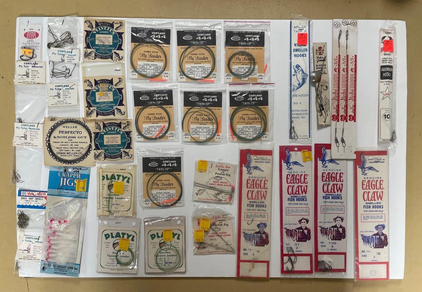 Group of Fishing Tackle: Includes eagle claw, little Joe, Weller