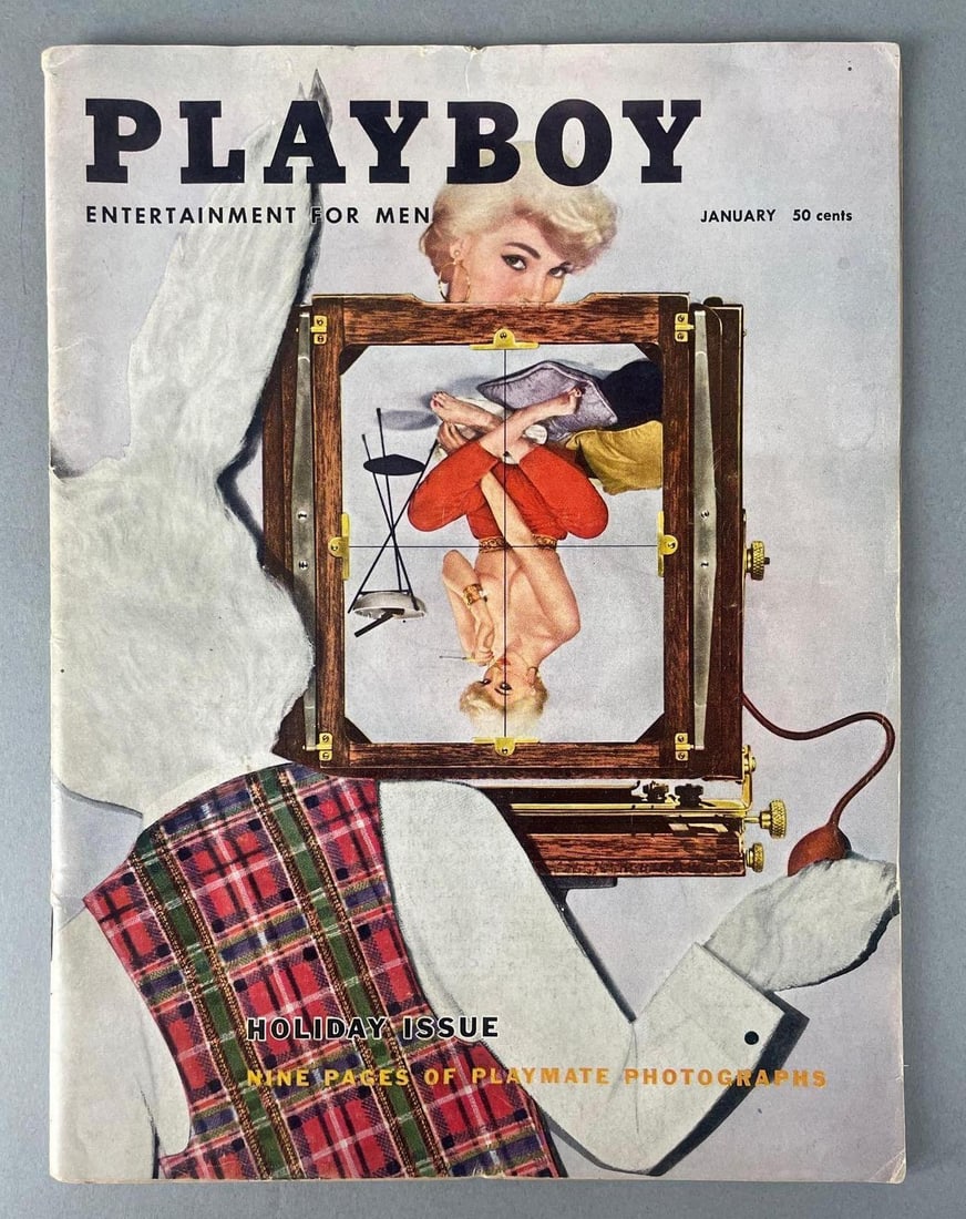 January 1956 Playboy Magazine Holiday Issue (1 of 3)
