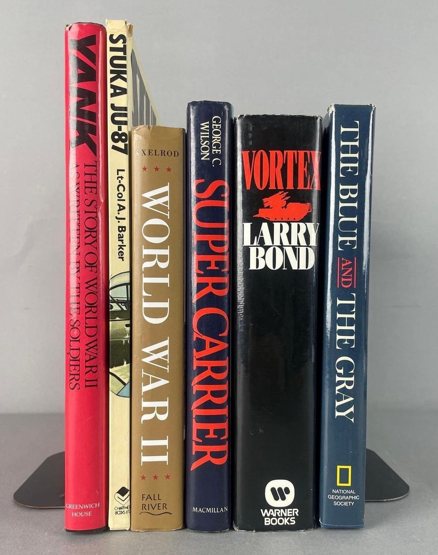 Group of WW2 Themed Hardcover Books: Largest measures 9 1/2" x 11 1/4"
