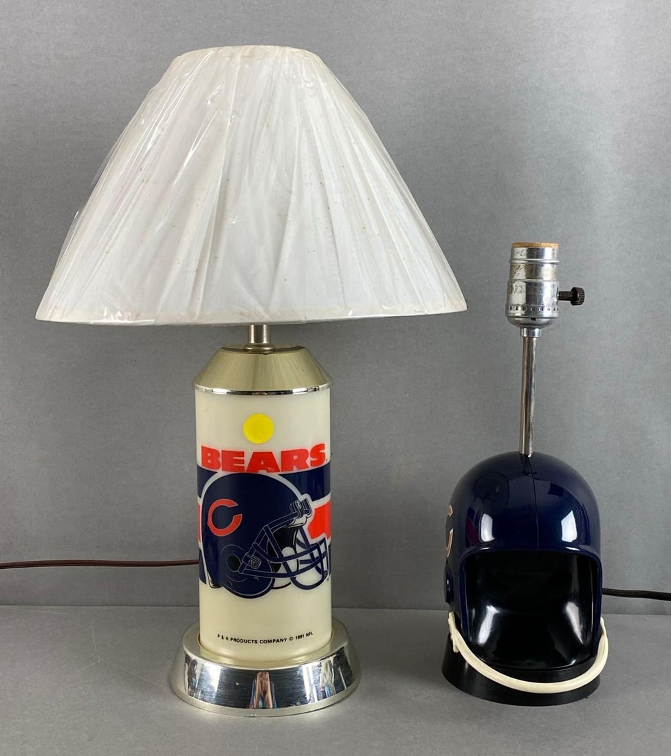 Group of 2 Chicago Bears Lamps (1 of 2)