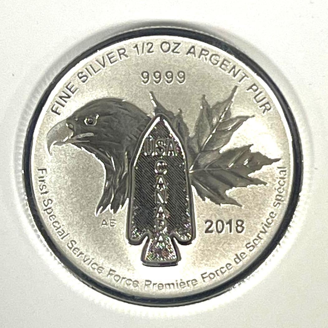 2015 Canada Special Forces 1/2 oz .999 Fine Silver Round: 2015 Canada Special Forces 1/2 oz .999 Fine Silver Round