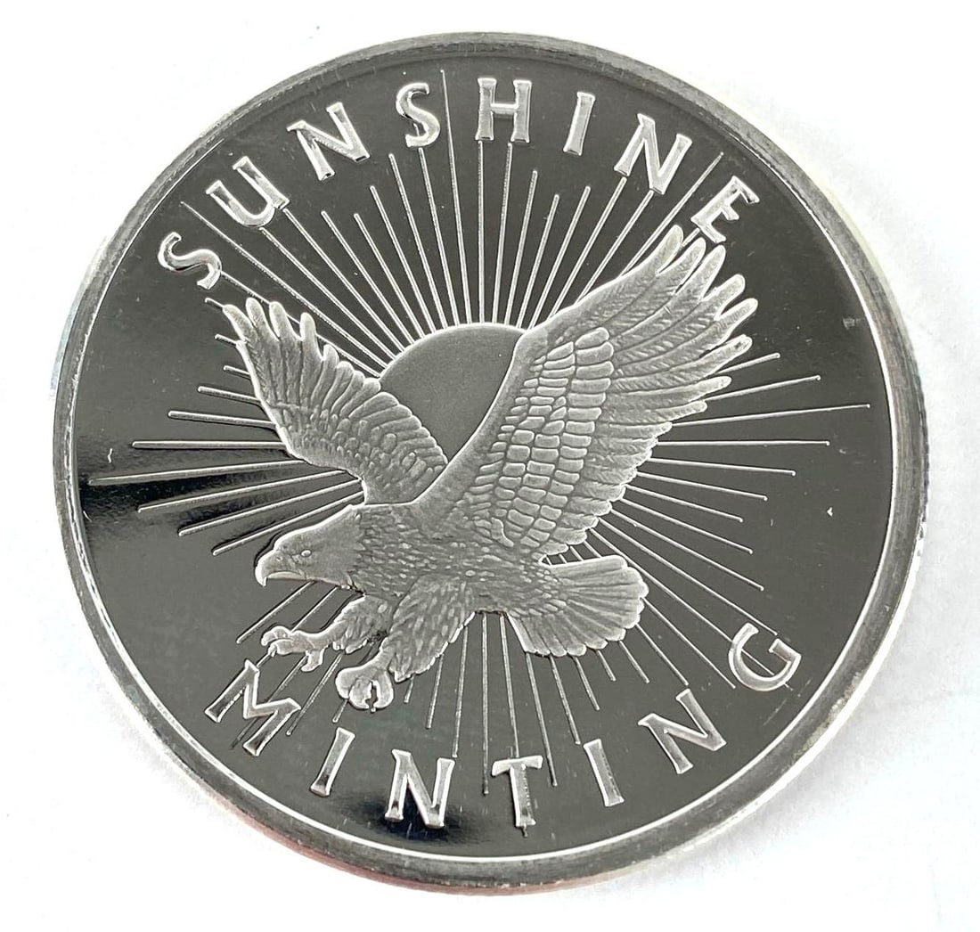 Sunshine Minting Eagle 1 oz .999 Fine Silver Round (1 of 2)