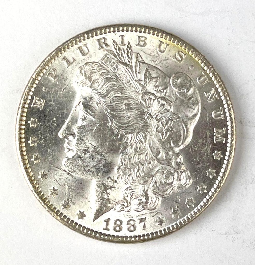 1887 US Morgan Silver Dollar (1 of 2)