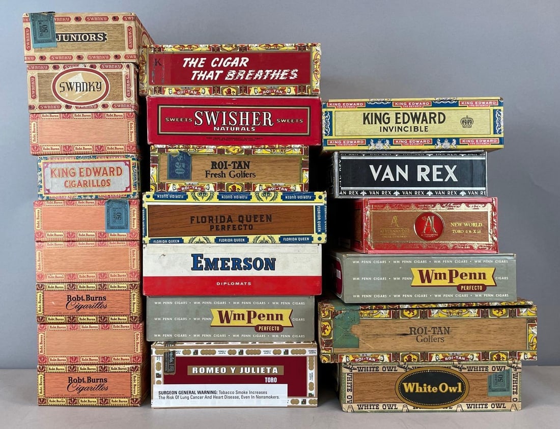 Group of Cigar Boxes (1 of 2)
