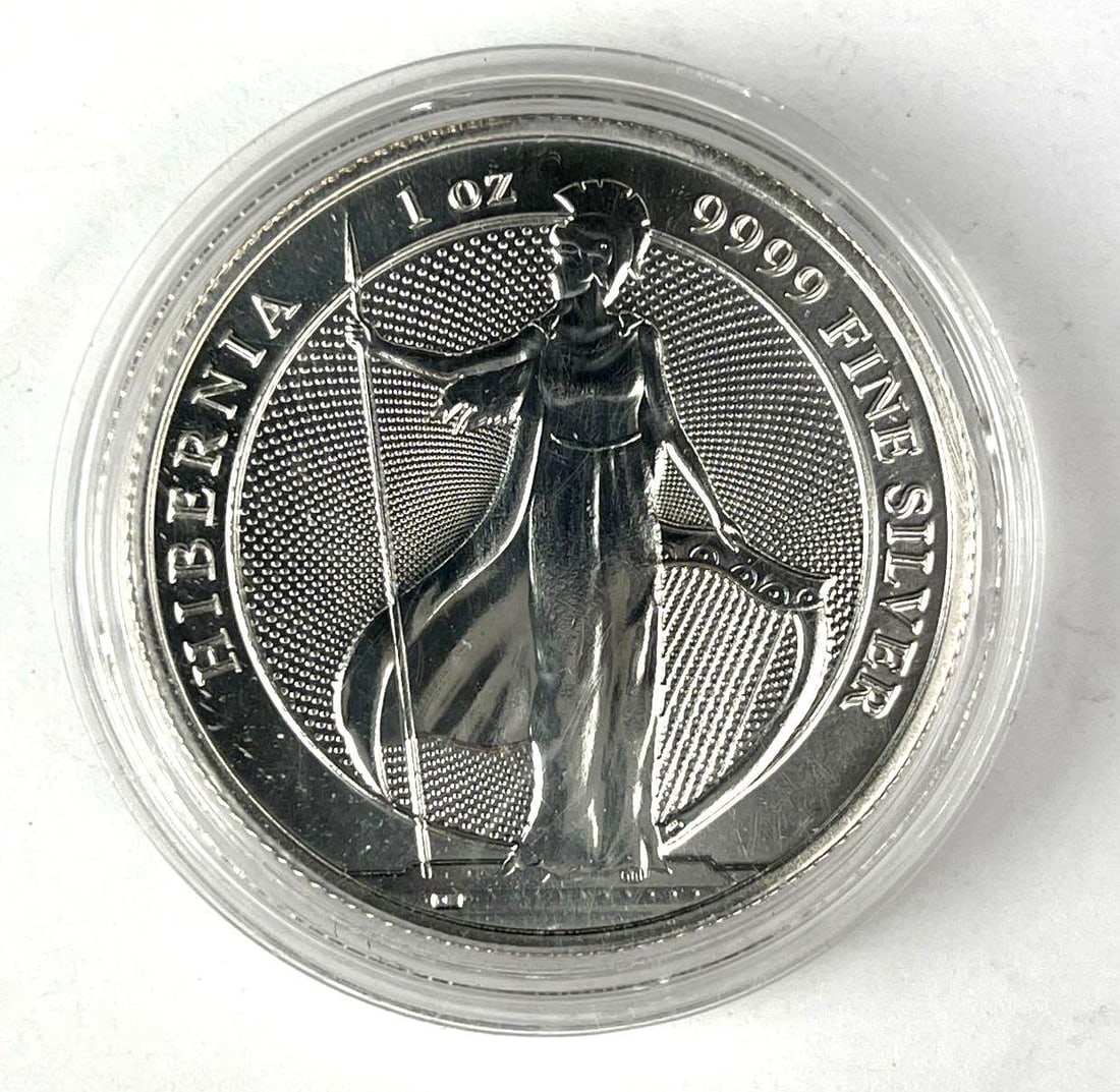 2022 Tokelau $2 Hibernia 1 oz 9999 Fine Silver Coin: 2022 Tokelau $2 Hibernia 1 oz 9999 Fine Silver Coin