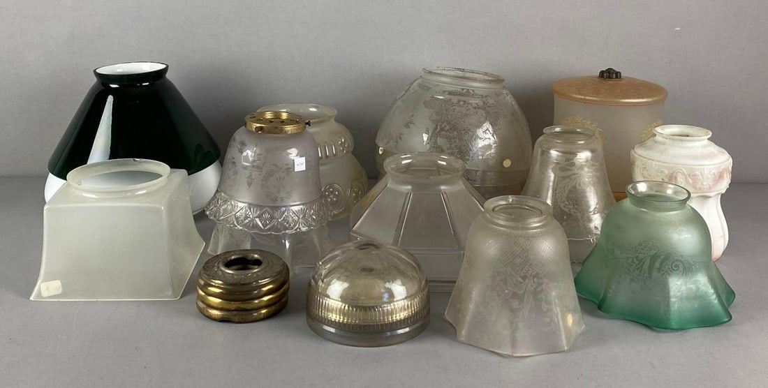 Group of Assorted Lamp Shades and Hardware (1 of 3)