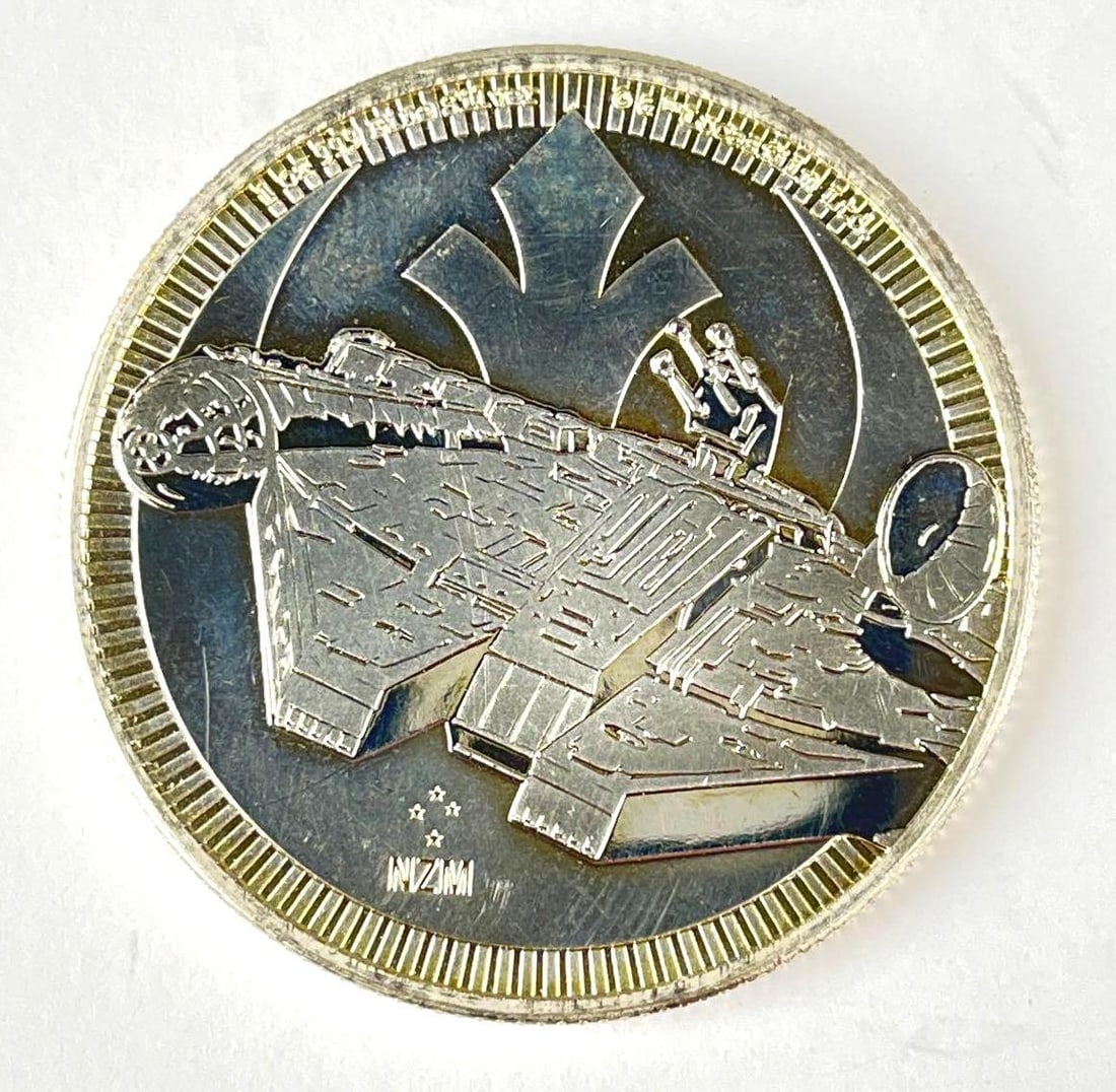 2021 NIUE $2 Star Wars Millennium Falcon 1 oz 999 Fine Silver Coin (1 of 2)