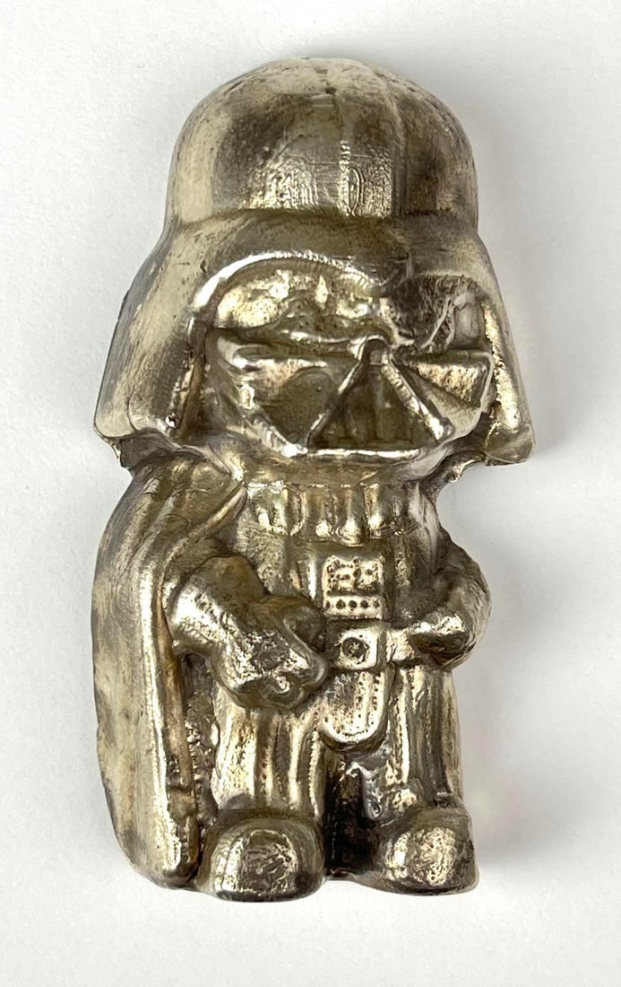 Limited Edition MK Barz Star Wars Darth Vader 5 oz .999 Fine Silver Ingot/ Bar: Limited Edition MK Barz Star Wars Darth Vader 5 oz .999 Fine Silver Ingot/ Bar