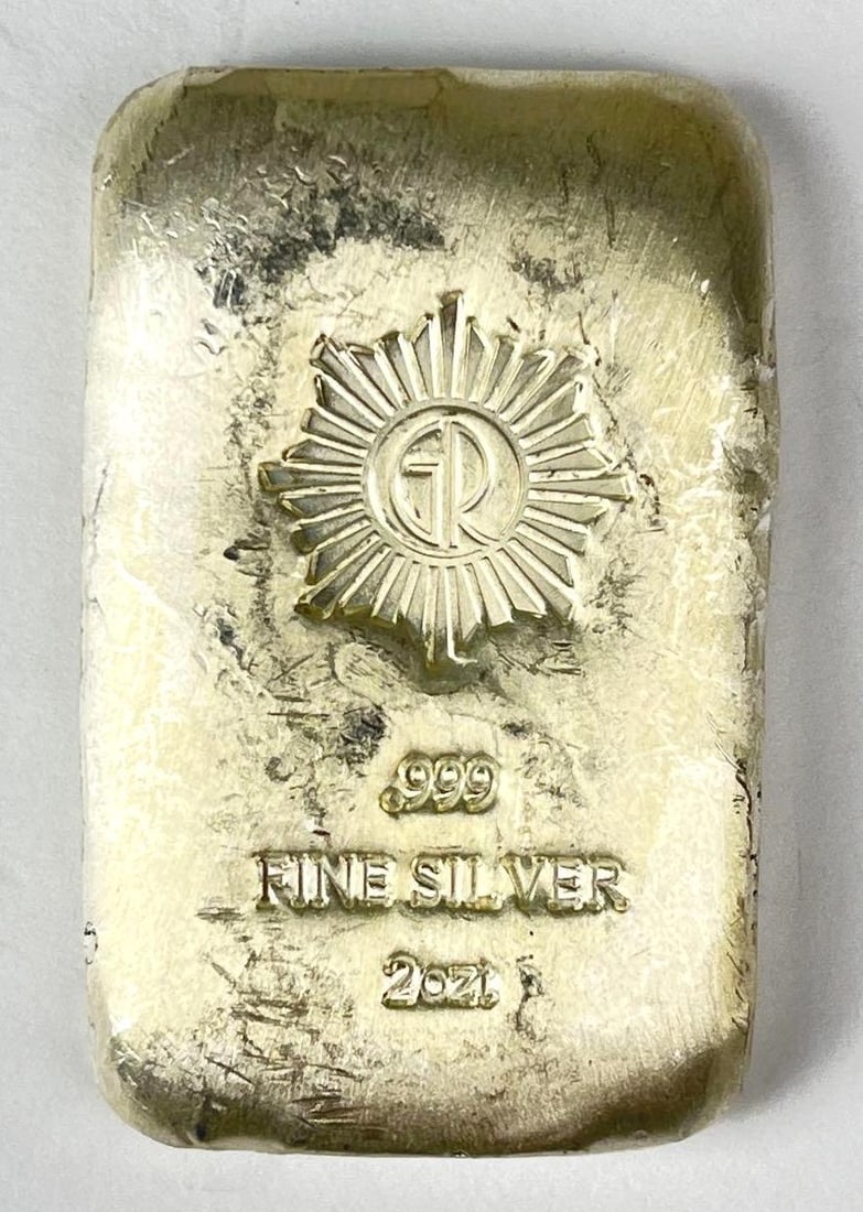 Glines and Rhodes 2 oz .999 Fine Silver Ingot/ Bar (1 of 2)