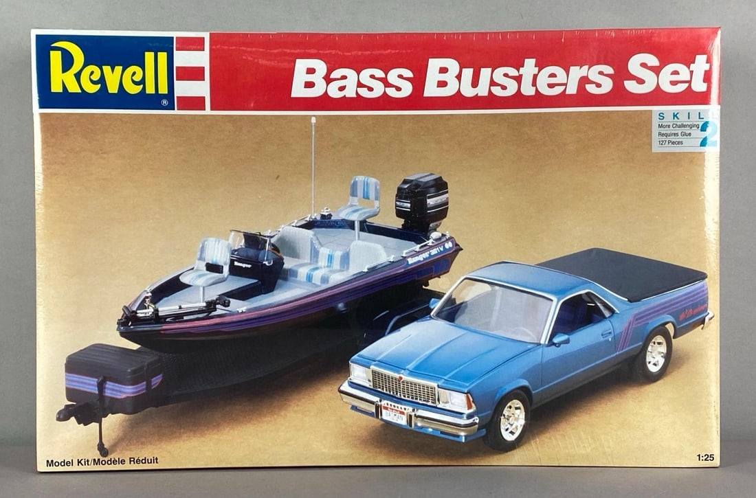 1991 Revell Bass Busters Set Plastic Model Kit (1 of 3)