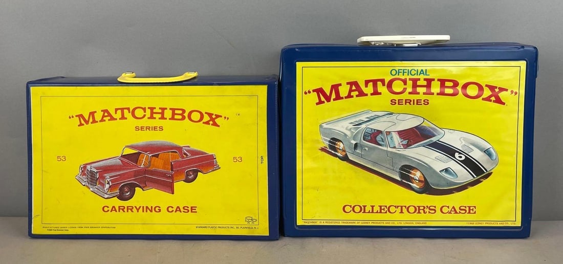 Group of 2 1960s Matchbox Die-Cast Vehicle Carrying Cases (1 of 3)