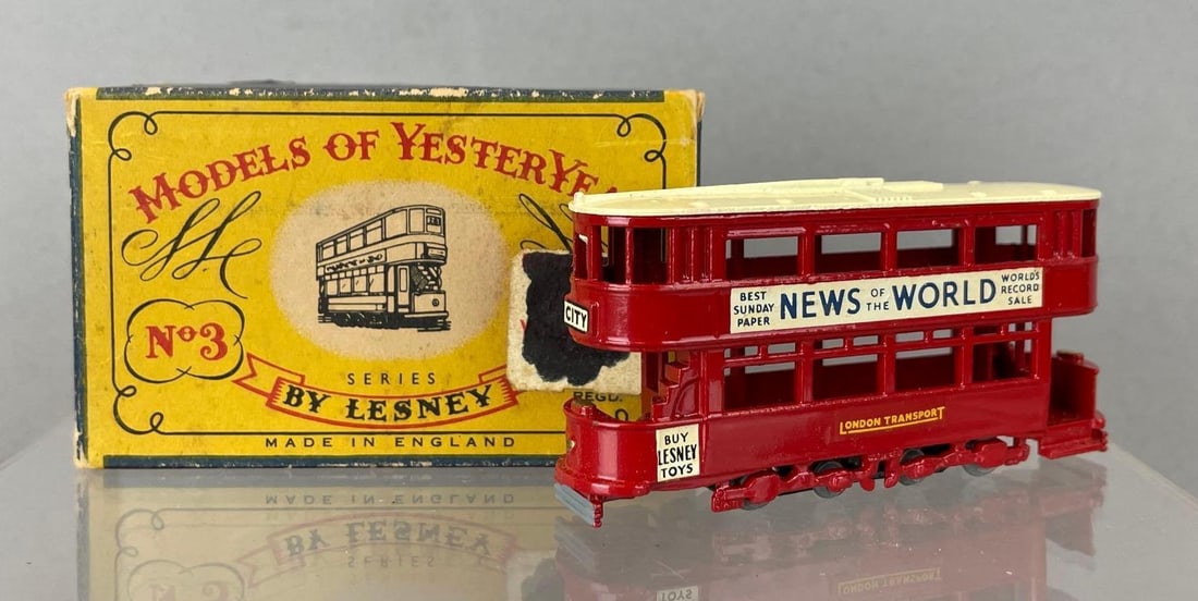 Vintage Lesney Matchbox Models of Yesteryear Y-3 Tramcar Die-Cast Vehicle (1 of 4)