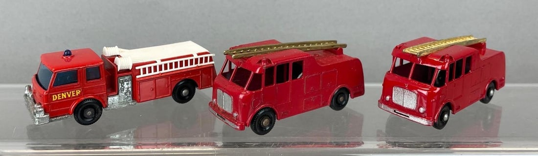 Group of Lesney Matchbox Die-Cast Fire Trucks (1 of 4)