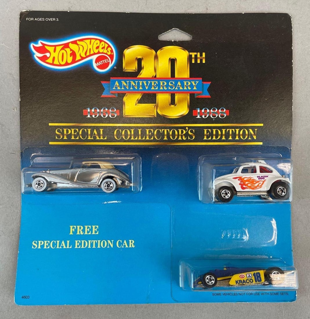 Mattel Hot Wheels 20th Anniversary Die-Cast Vehicle Pack: Original packaging