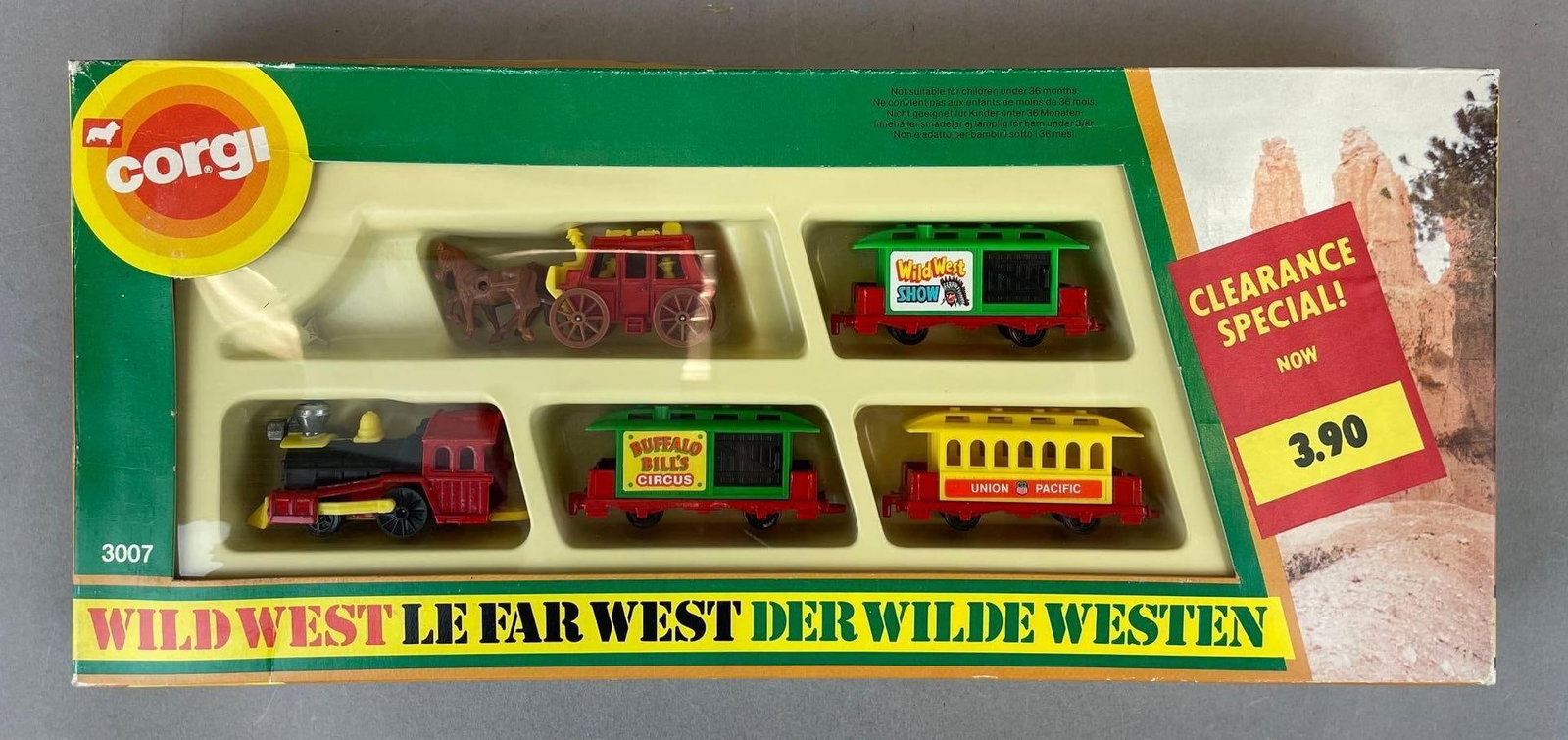 Corgi Wild West Plastic Toy Train Set (1 of 2)