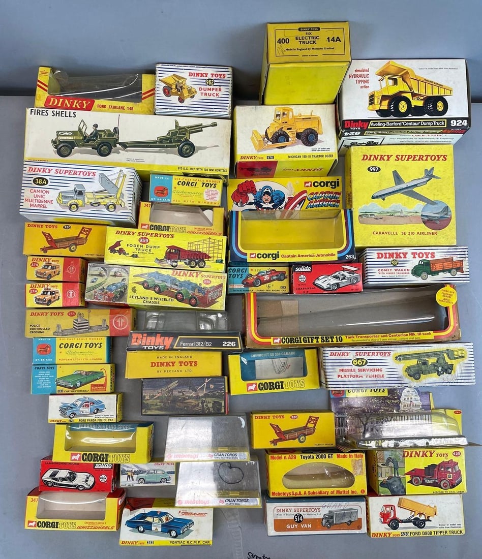 Group of EMPTY Vintage Die-Cast Vehicle Boxes ONLY (1 of 3)