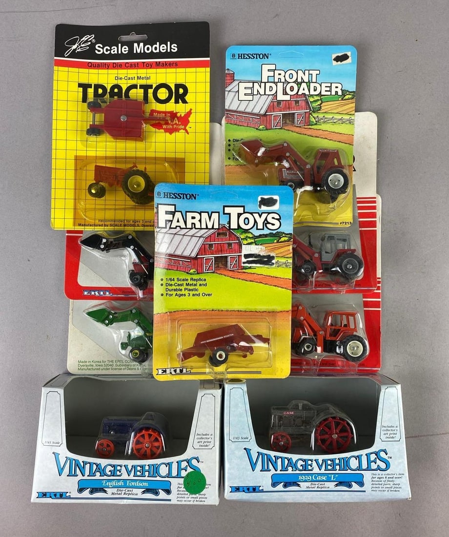 Group of Assorted Vintage ERTL Farming 1/43 Scale Die-Cast Vehicles and More (1 of 3)