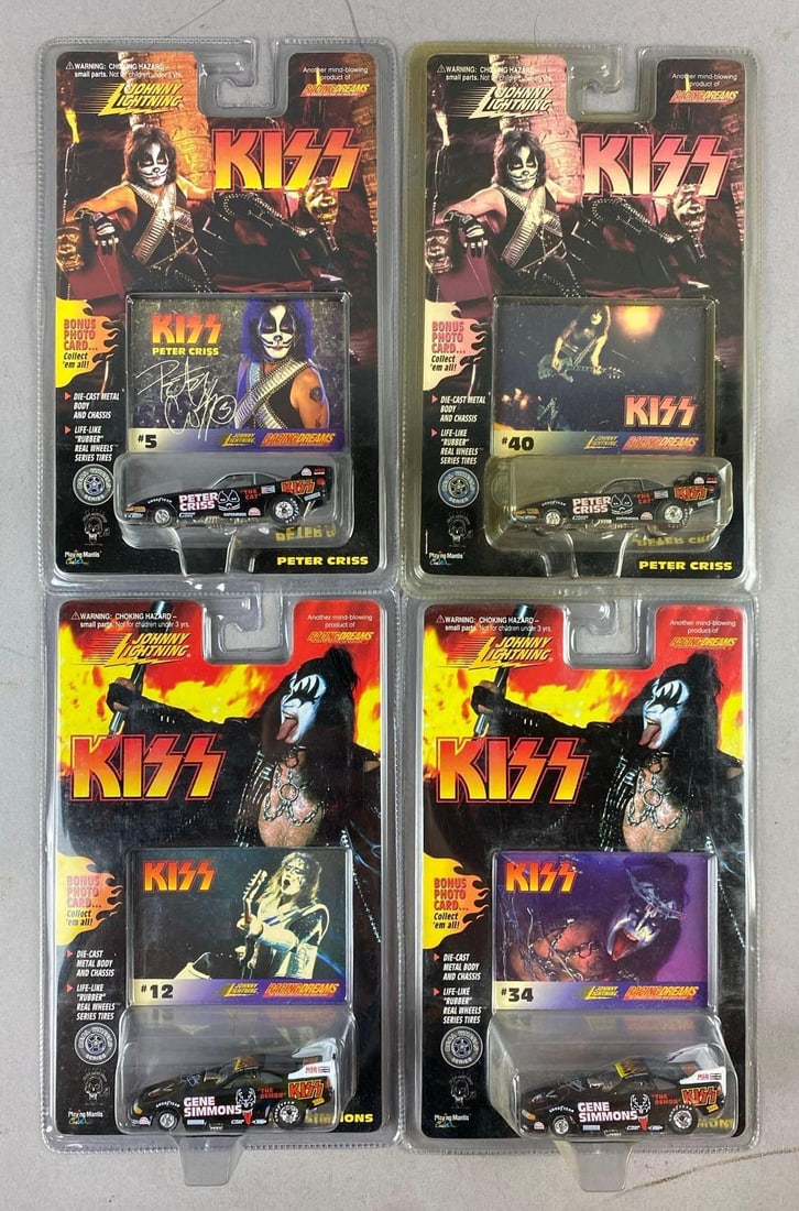 Group of 4 Johnny Lightning Kiss 1/64 Scale Die-Cast Vehicles (1 of 3)