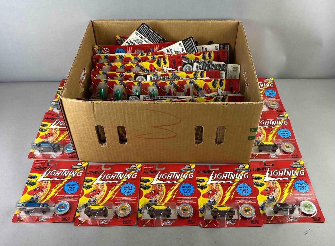 Group of Assorted Johnny Lightning Commemorative Edition 1/64 Scale Die-Cast Vehicles (1 of 2)