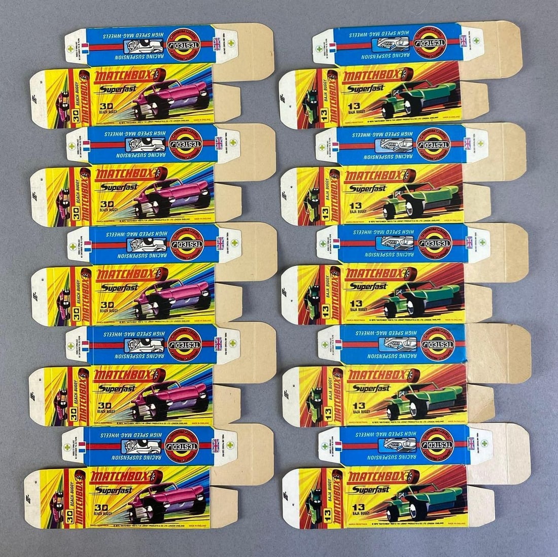 Group of Lesney Matchbox Type H Boxes (1 of 1)