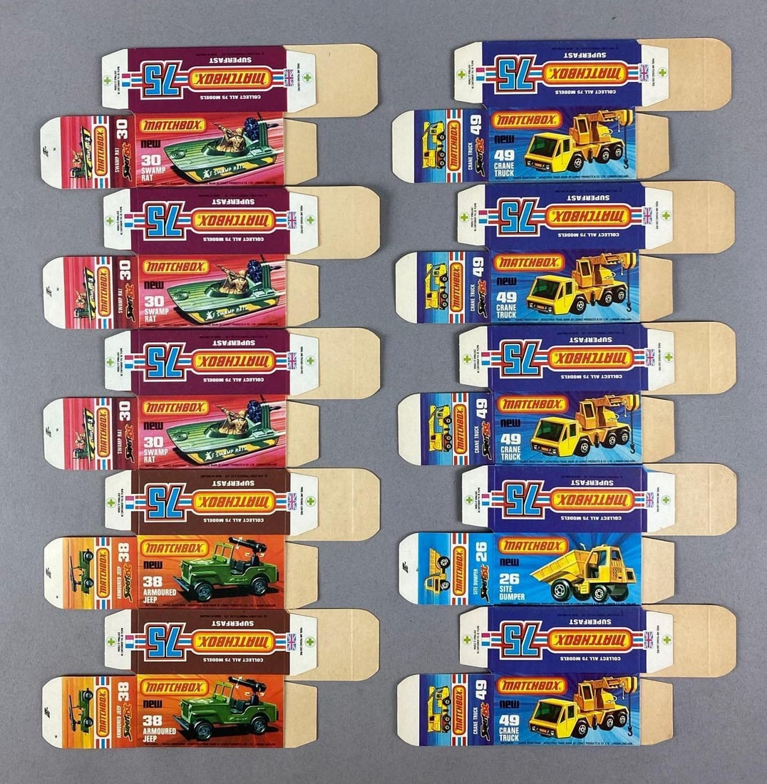 Group of Lesney Matchbox Type J Boxes (1 of 1)