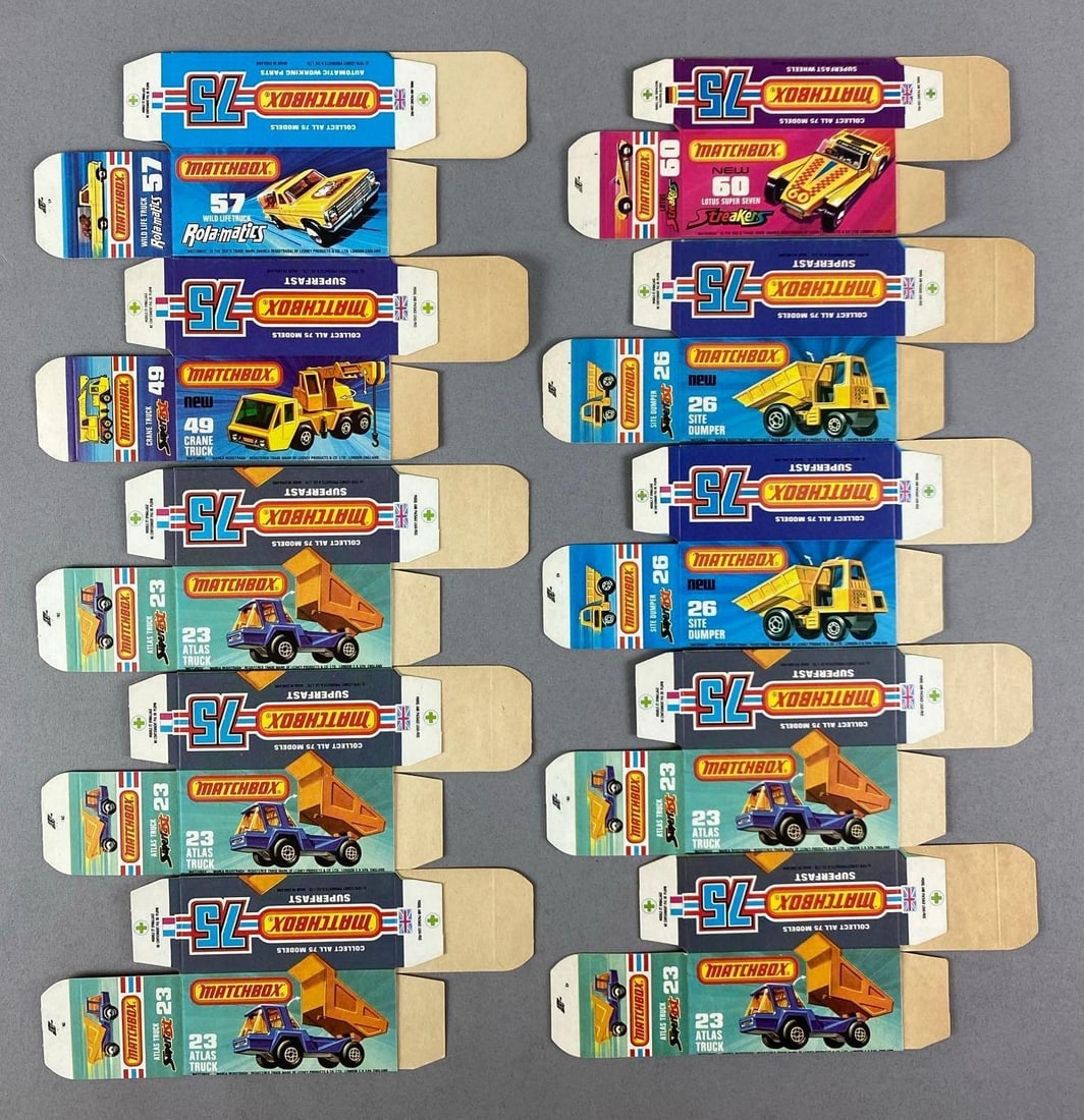 Group of Lesney Matchbox Type J Boxes (1 of 1)