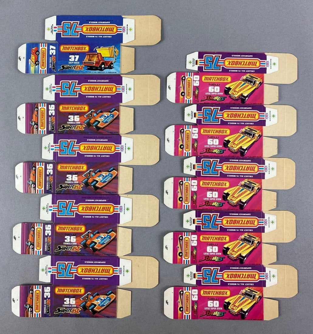Group of Lesney Matchbox Type J Boxes (1 of 1)