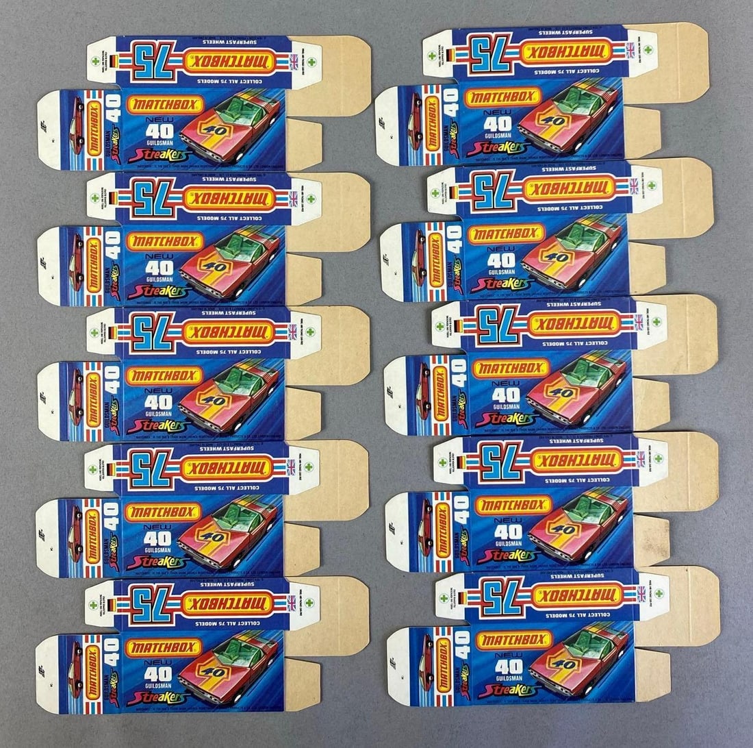 Group of Lesney Matchbox Type J Boxes (1 of 1)