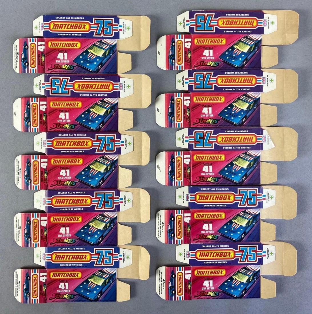 Group of Lesney Matchbox Type J Boxes (1 of 1)