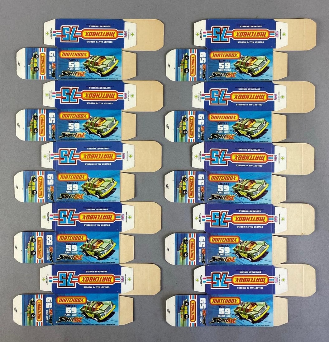 Group of Lesney Matchbox Type J Boxes (1 of 1)