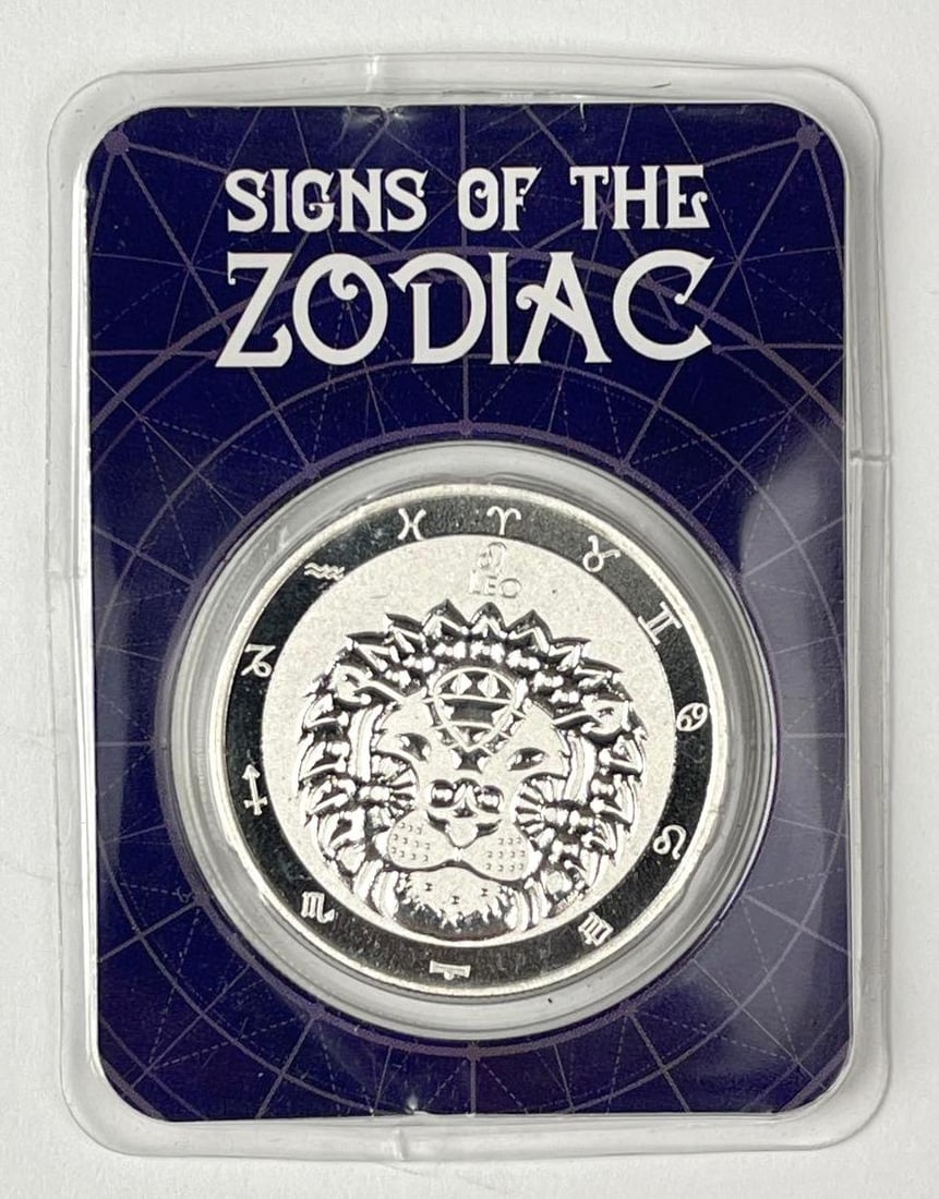 2022 Tokelau $5 Signs of the Zodiac Leo 1 oz 999 Silver Coin (1 of 2)