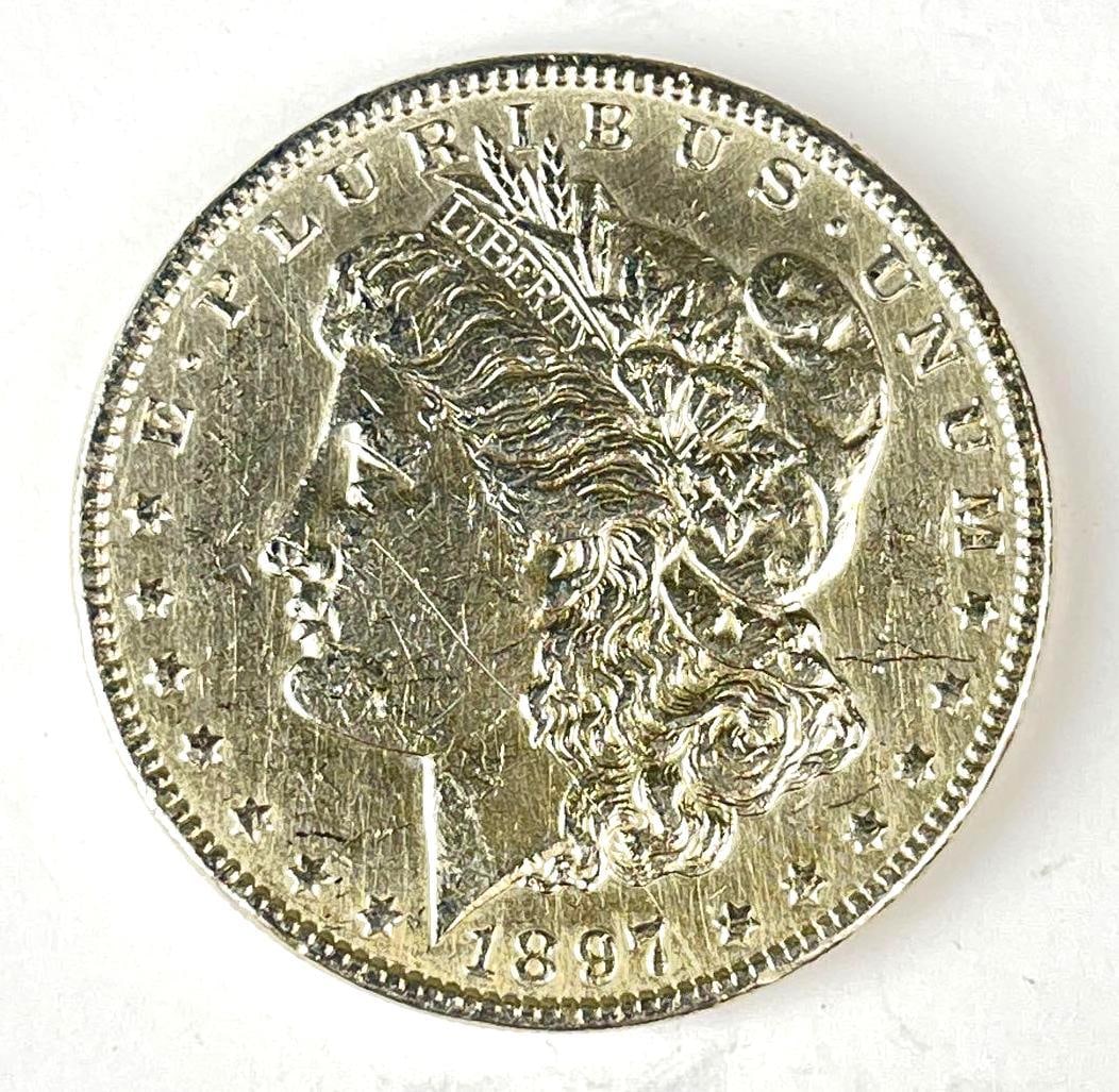 1897 US Morgan Silver Dollar: 1897 US Morgan Silver Dollar