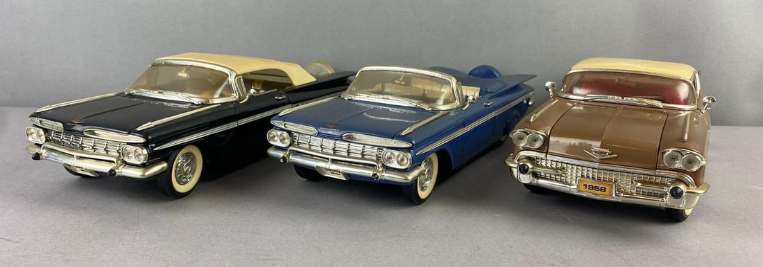 Group of 3 Road Tough 1959 Chevrolet Impala 1/18 Scale Die Cast Vehicles and More (1 of 3)
