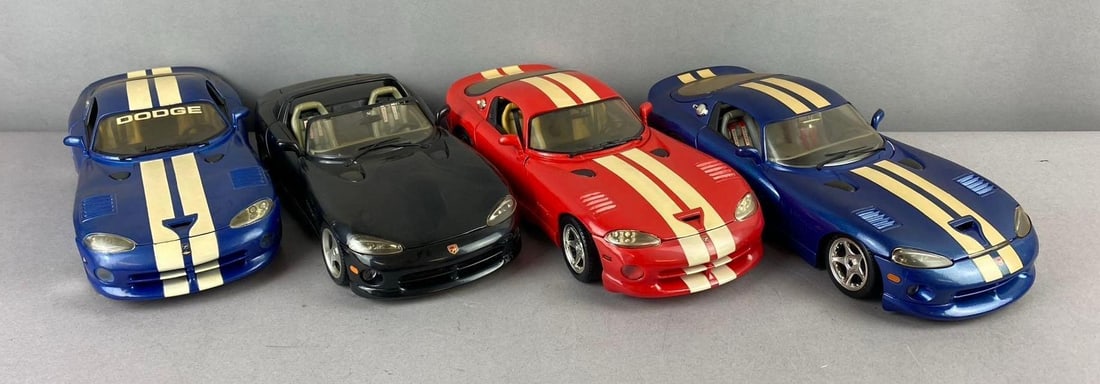 Group of 4 Maisto Dodge Viper GTS Coupe 1/18 Die Cast Vehicles and More (1 of 3)