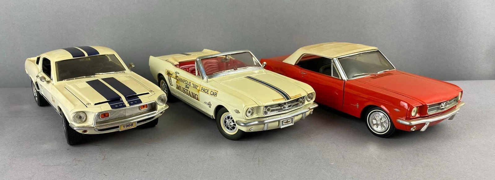 Group of 1955 Ford Mustang GT Die Cast Vehicles and More: 1/18 Scale