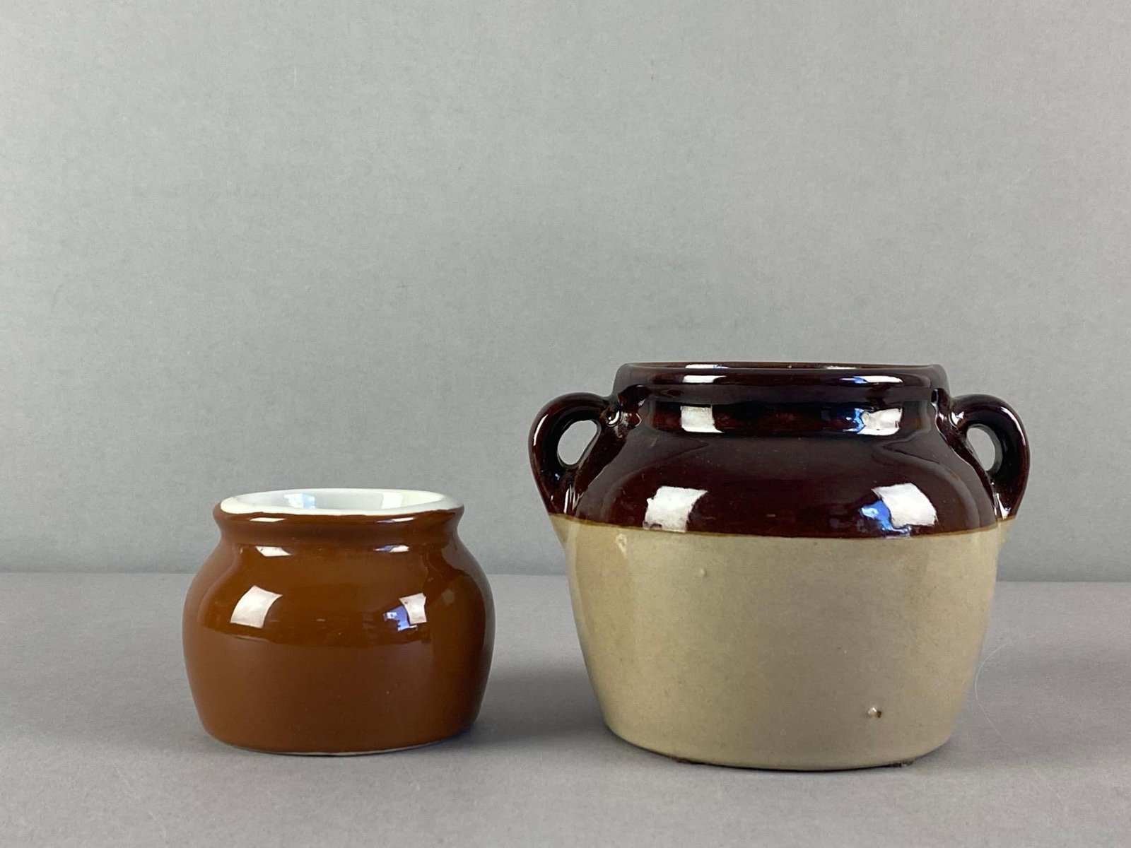 Group or 2 Stoneware Crocks - 2