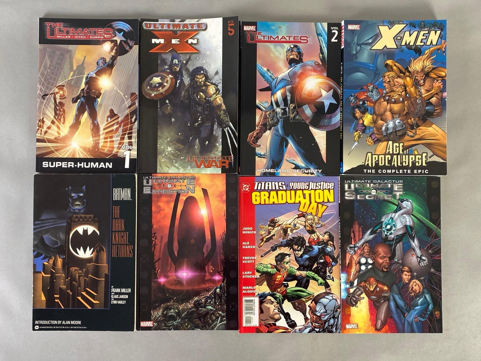 Group of 8 DC and Marvel Graphic Novels (1 of 3)