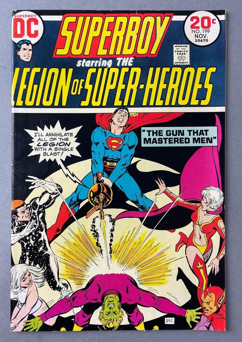 DC Comics Superboy No. 199: November 1973, Bronze Age, $0.20, bagged