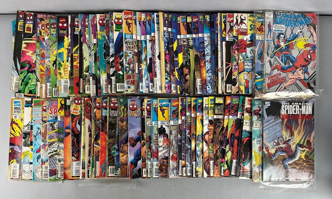 Group of Marvel Spider-Man Comic Books: Modern age, some runs, spectacular, amazing, untold tales