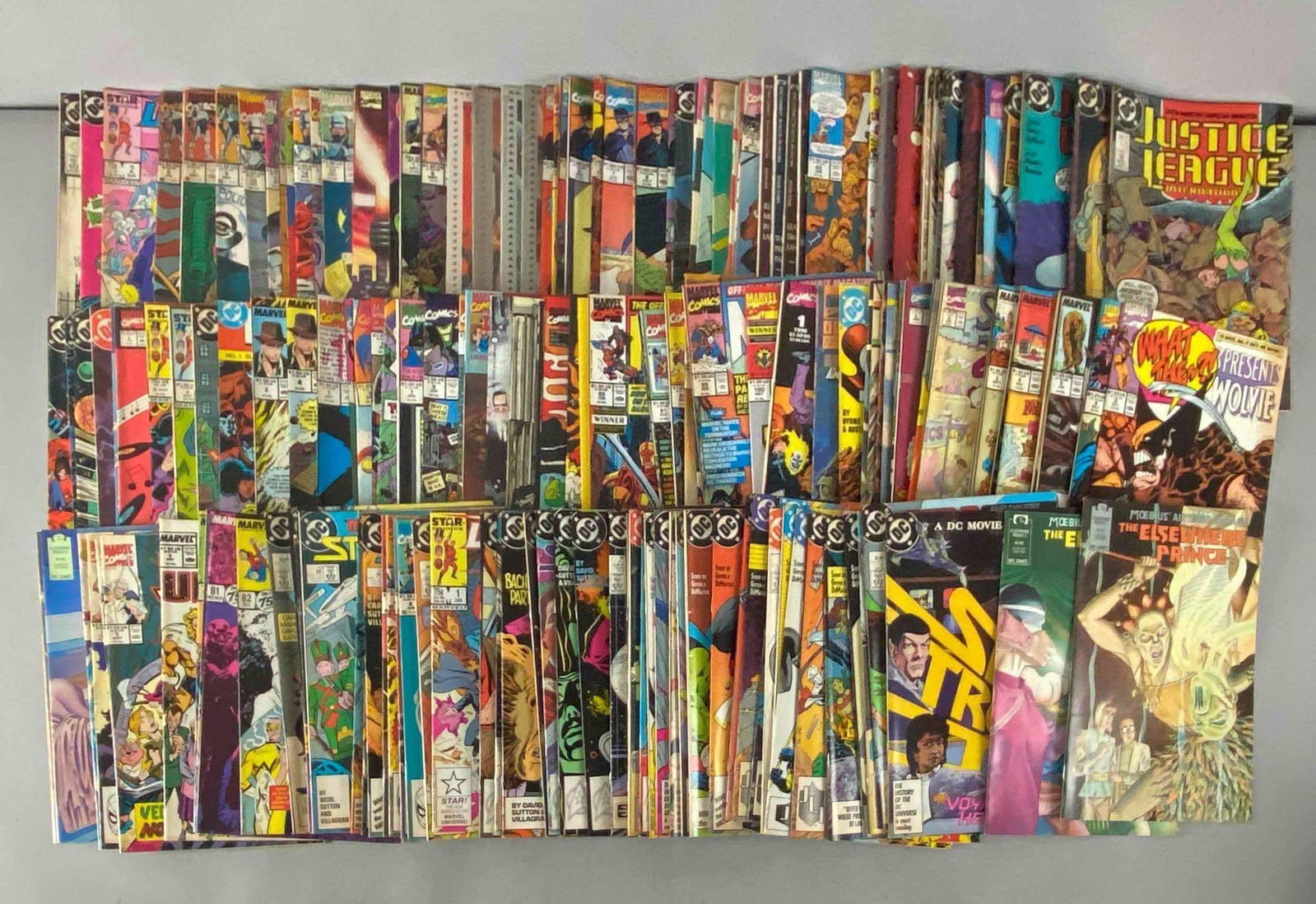 Group of Marvel / DC Comic Books: Modern age, Includes Justice league international, Star Trek, The Elsewhere Prince and more