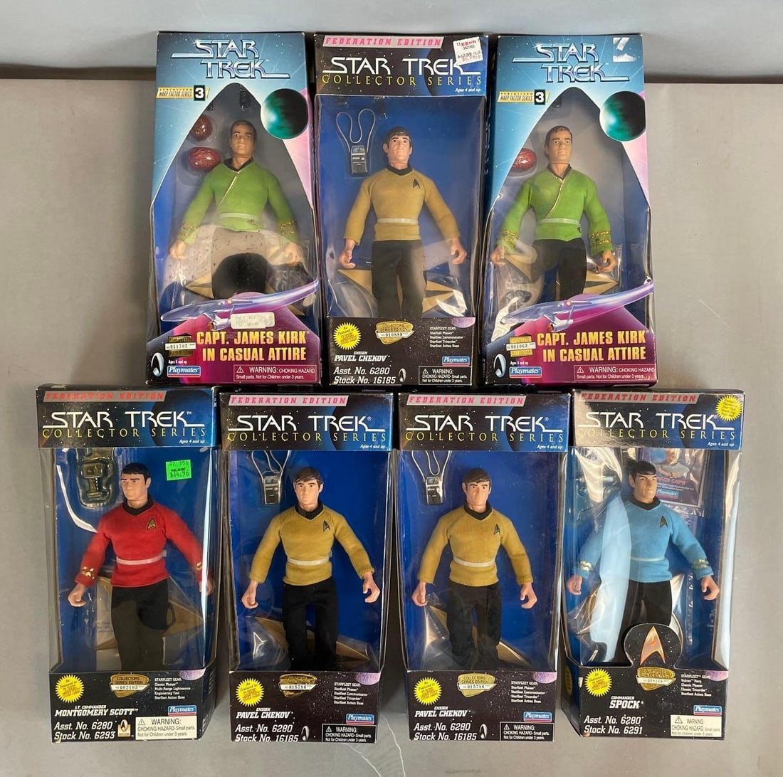 Group of Playmates Star Trek Collectors Series Action Figures (1 of 3)