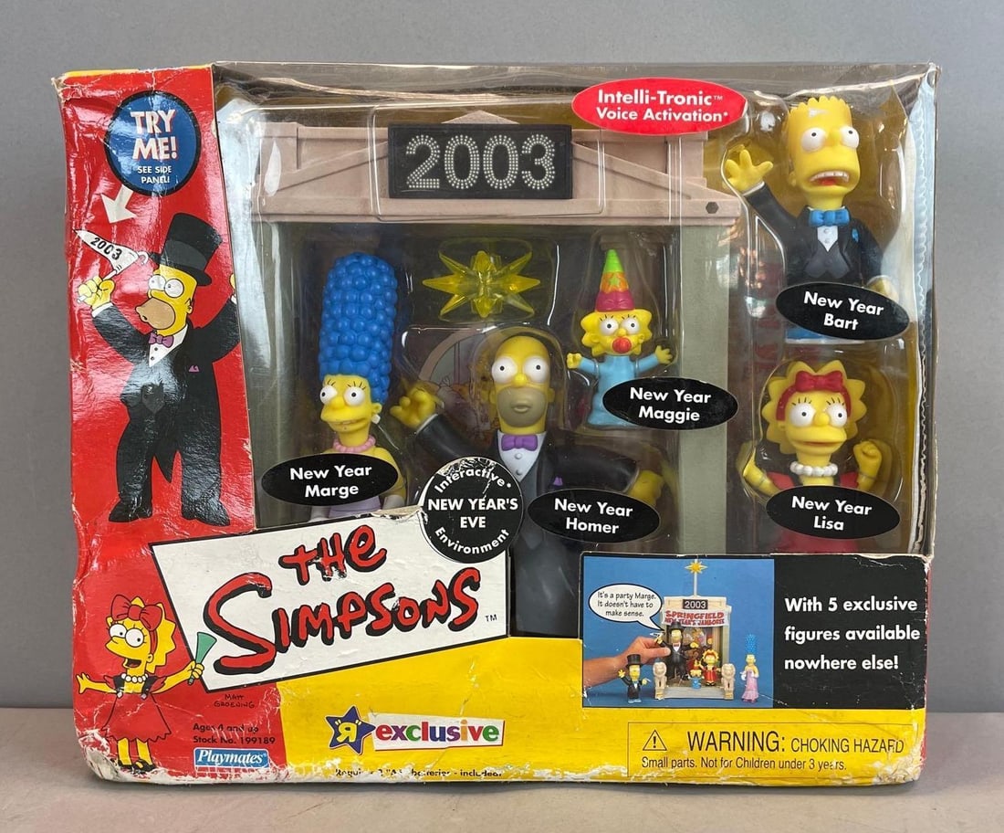 2003 Playmates The Simpsons NYE Interactive Playset (1 of 3)