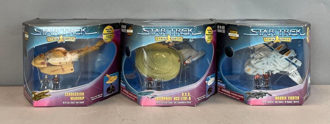 Group of Playmates Star Strike Force Trek Die-Cast Vehicle Sets (1 of 2)