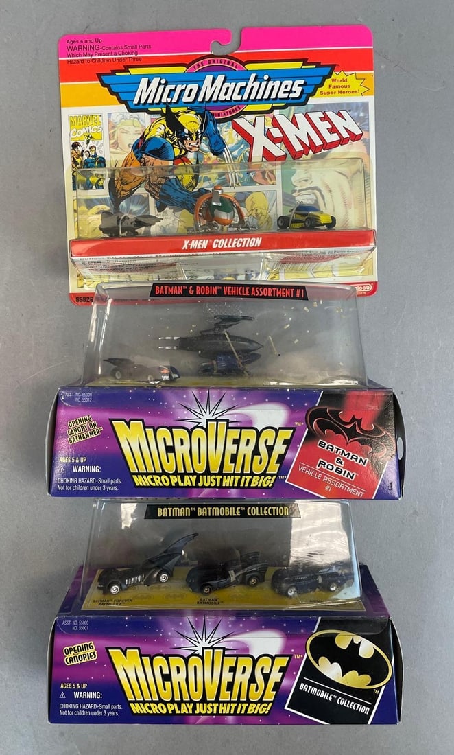 Group of 2 Kenner Microverse Batman Die-Cast Vehicles Sets (1 of 2)